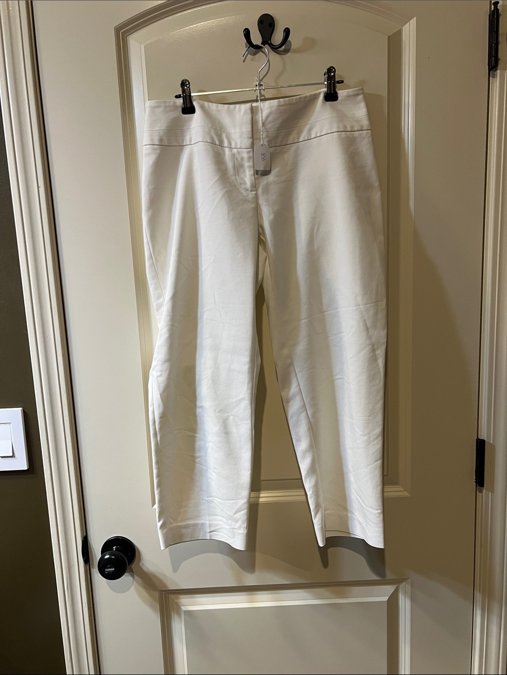 Apt. 9 White Cropped Stretch Jeans C083